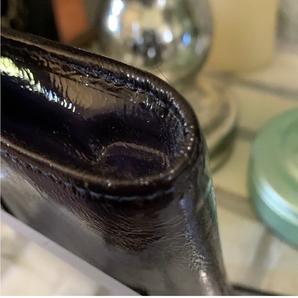 Coach poppy purple patent leather wristlet wallet - Picture 5 of 8